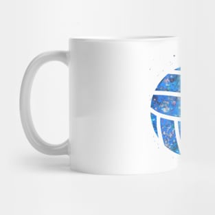 Volleyball Ball blue watercolor Mug